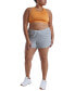 ფოტო #3 პროდუქტის Plus Size Active Identity French Terry Pull-On Shorts