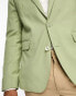 Фото #5 товара Gianni Feraud skinny fit sage notch lapel suit jacket