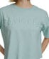 Фото #5 товара Women's Cotton Raised Logo Cropped T-Shirt