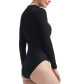 ფოტო #2 პროდუქტის Women's Min Faux Wrap Turtle Neck Bodysuit