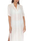 Фото #4 товара Women's Button-Down Maxi Dress Cover-Up