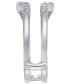 ფოტო #2 პროდუქტის Diamond Curved Solitaire Enhancer Ring Guard (3/8 ct. t.w.) in 14k White or 14K Gold