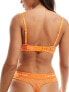 Фото #3 товара Calvin Klein CK 96 unlined demi bra in orange animal lace