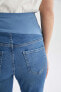 Фото #6 товара Boyfriend Yırtık Detaylı Uzun Hamile Pantolon