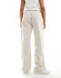 Sixth June low rise tailored trousers in cream