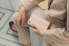 Фото #3 товара Чехол для смартфона Moshi Moshi Overture 3в1 iPhone 12 Pro Max с карманами на карты и подставкой (система SnapTo) (Luna Pink)