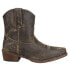 Roper Dusty Distressed Snip Toe Cowboy Booties Womens Brown Casual Boots 09-021- 6 - фото #1