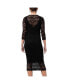 Maternity Ripe Eve Lace Nursing Dress Black