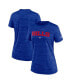 ფოტო #2 პროდუქტის Women's Royal Buffalo Bills Sideline Velocity Performance T-shirt