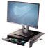 Fellowes Office Suites Standard Monitor Riser - Freestanding - 36 kg - 71.1 cm (28") - Height adjustment - Black - Silver