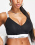 Calvin Klein Fuller Bust Modern Cotton lightly lined bralette in black