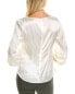 Cinq À Sept Alora Silk Top Women's White S