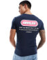 Фото #1 товара Replay logo t-shirt in blue