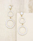 Night Out Hoop Drop Imitation Pearl Earrings