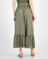 ფოტო #2 პროდუქტის Women's Smocked-Waist Tiered Midi Skirt, Created for Macy's