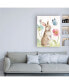 Фото #3 товара Lisa Audit Spring Softies Bunnies II Pink Canvas Art - 15.5" x 21"