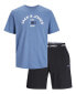 Pánské pyžamo JACTHEO Standard Fit 12258222 Coronet Blue