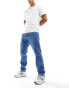 Фото #1 товара Calvin Klein Jeans authentic straight jeans in mid wash