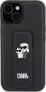 Karl Lagerfeld Karl Lagerfeld KLHCP15SGSAKCPK iPhone 15 6.1" czarny/black hardcase Gripstand Saffiano Karl&Choupette Pins