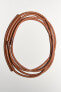 Tubular leather cord