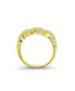 ფოტო #3 პროდუქტის Cubic Zirconia Fashion in Sterling Silver and 14K Gold Over Sterling Silver Twisted Ring