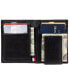 ფოტო #3 პროდუქტის Men's RFID Bifold Wallet with Magnetic Money Clip