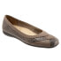 Фото #2 товара Trotters Sharp T1866-104 Womens Brown Narrow Leather Ballet Flats Shoes 10