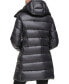 ფოტო #2 პროდუქტის Women's Shine Bibbed Hooded Packable Puffer Coat, Created for Macy's