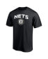 Фото #3 товара Men's Black, Heather Charcoal Brooklyn Nets T-shirt Combo Set