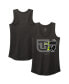 Women's Heather Black Ty Gibbs Racer Back Tank Top