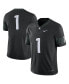 Фото #1 товара Men's #1 Black Michigan State Spartans Alternate Football Game Jersey