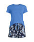 ფოტო #3 პროდუქტის Women's Knit Pajama Short Set Short Sleeve T-Shirt and Shorts