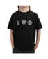 Boys Word Art T-shirt - Peace Love Dogs