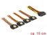 Delock 60156 - 0.15 m - SATA I - SATA 15-pin - 4 x SATA 15-pin - Male/Male - Multicolour
