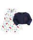 ფოტო #3 პროდუქტის Baby Girls Cotton Dress and Cardigan Set, Wildflower