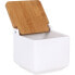 Фото #3 товара LA MEDITERRANEA Ceramic Salt Shaker With Bamboo Lid 13x13x12.5 cm