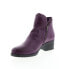 Фото #8 товара Miz Mooz Jet Womens Purple Leather Zipper Ankle & Booties Boots