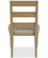Фото #7 товара Davie 54" Round Dining 5pc Set (Table + 4 Side Chair Upholstered Seat Ladder Back)