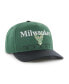 Фото #3 товара Men's Hunter Green, Black Milwaukee Bucks Super Hitch Adjustable Hat