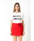 ფოტო #2 პროდუქტის Women's More Amore Embellished T- Shirt