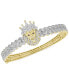 ფოტო #1 პროდუქტის Men's Diamond Lion King Bangle Bracelet (1-1/2 ct. t.w.) in 10k Gold