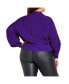 Фото #2 товара Plus Size Angel Sleeve Sweater