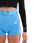 Фото #2 товара adidas Training Hyperglam legging shorts in bright blue