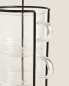 Borosilicate glass cup tower (set of 4)