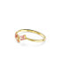 ფოტო #2 პროდუქტის Mixed Cuts, Pink, Gold-Tone Gema Bangle Bracelet