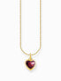 Фото #1 товара Thomas Sabo KE2268-414-10-L45V Gold-plated chain w. dark red heart pendant