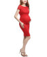 ფოტო #2 პროდუქტის Maternity Lace Midi Dress