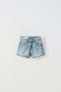 Фото #1 товара Детские джинсовые шорты ZARA бермуды с потертыми краями.