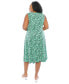 Фото #3 товара Plus Size Sleeveless Fit & Flare Midi Dress