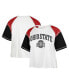 ფოტო #1 პროდუქტის Women's White Ohio State Buckeyes Serenity Gia Cropped T-shirt